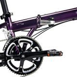 意昂5SP18折叠自行车20英寸18速 D18远行公路折叠车KAC083 